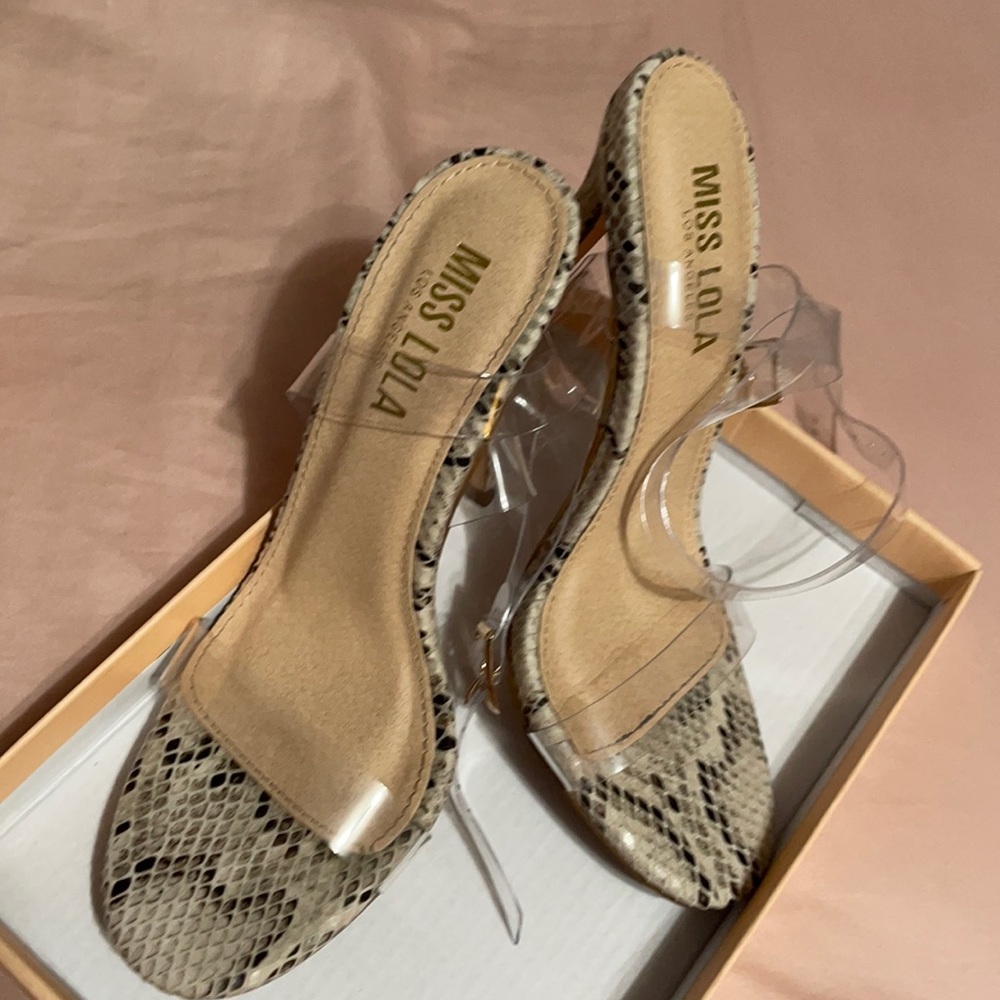 Clear Strap Heels